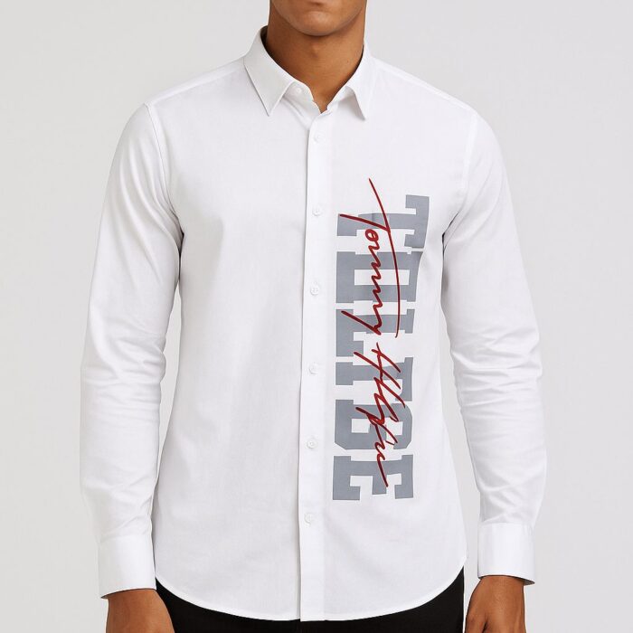 Men Regular Fit Spread Collar Casual Shirts