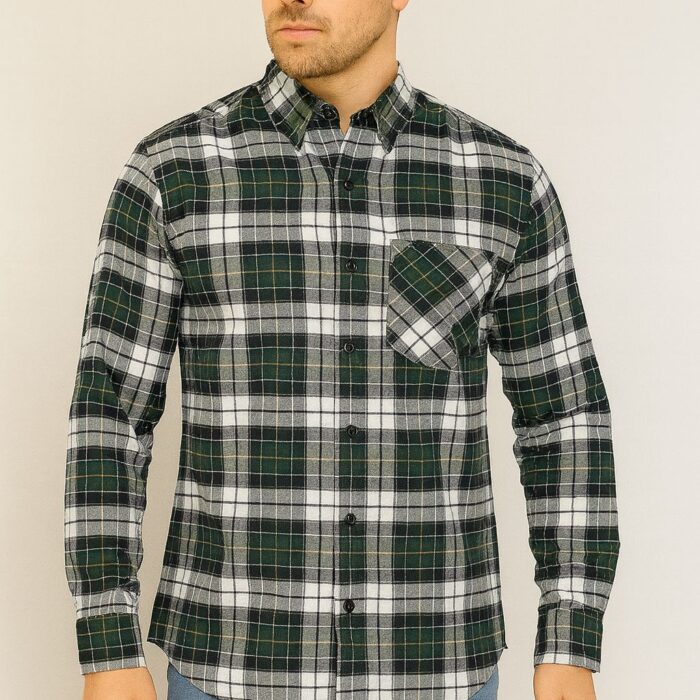 Men Regular Fit Spread Collar Casual Shirts