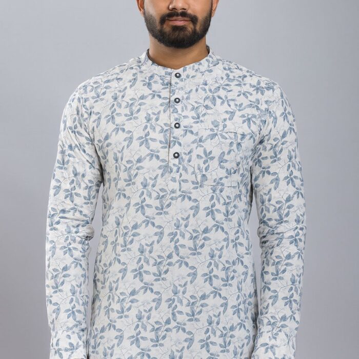 Men Slim Fit Cut Away Collar Casual Shirts