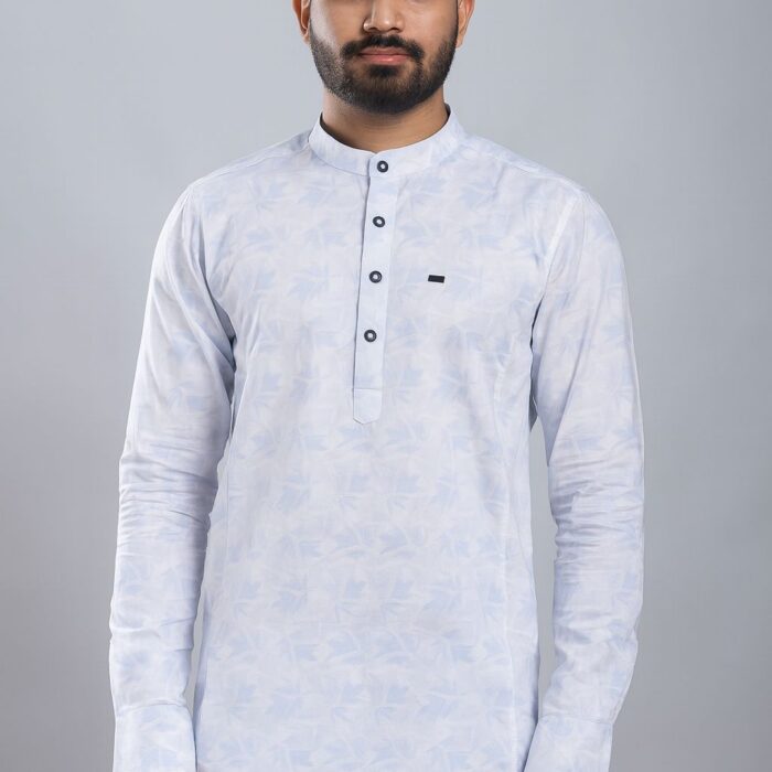 Men Slim Fit Cut Away Collar Casual Shirts